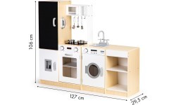 Деревянная игрушечная кухня ECOTOYS XXL