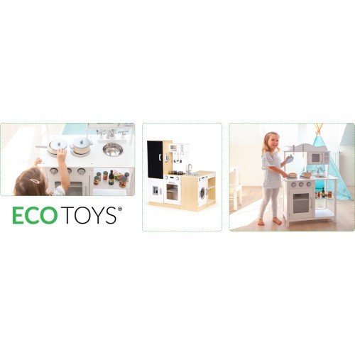 Деревянная игрушечная кухня ECOTOYS XXL