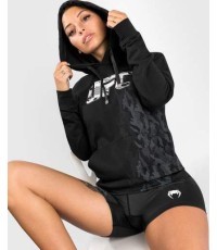 Sieviešu jaka ar kapuci UFC Venum Authentic Fight Week, melna