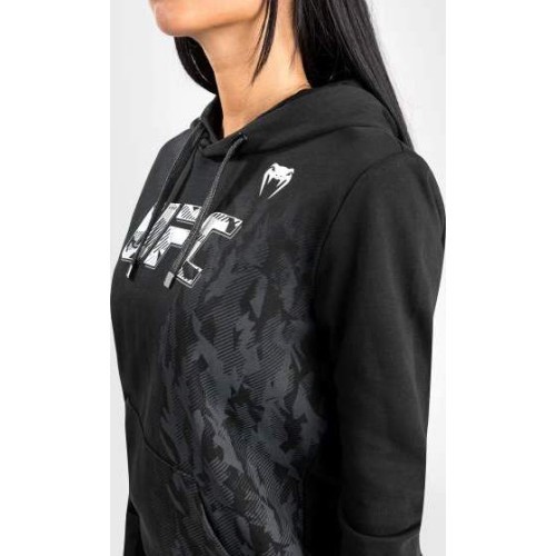 UFC Venum Authentic Fight Week Women's Pullover Hoodie - Black