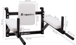 Pie sienas/uz sienas montējami paralēlie stieņi inSPORTline LCR-11114B - Black