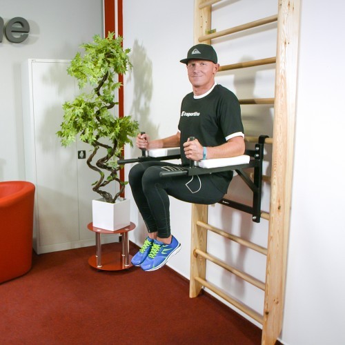 Pie sienas/uz sienas montējami paralēlie stieņi inSPORTline LCR-11114B - Black