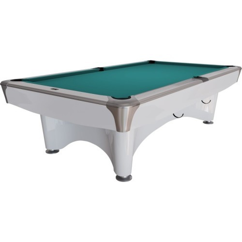 Billiard Table, Pool, Dynamic IV, 9 ft., shining white, Simonis 760 blue green