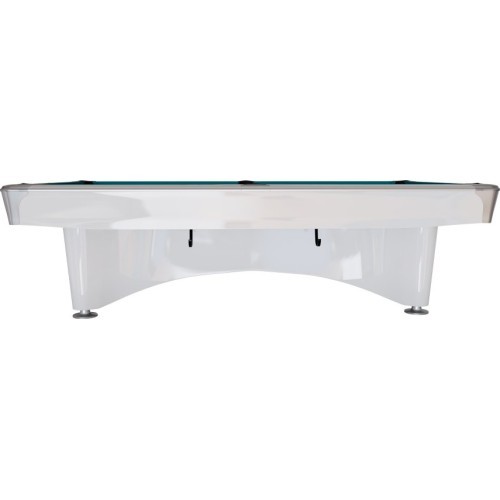 Billiard Table, Pool, Dynamic IV, 9 ft., shining white, Simonis 760 blue green