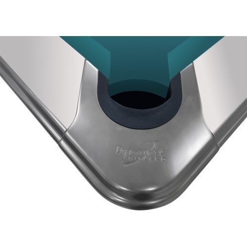 Бильярдный стол Pool Dynamic IV, 9 футов, глянцевый белый, Simonis 760 сине-зелёный