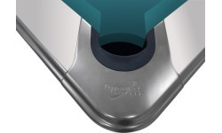 Biljarda galds Pool Dynamic IV, 9 pēdas, spīdīgi balts, Simonis 760 zilganzaļš