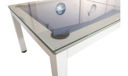 Table Cover, toughened glas, 7 ft., for Vancouver tables