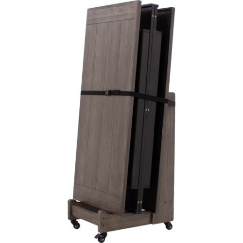 Caddy for transporting cover plates, stained gray