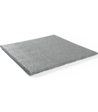 Rubber Tile Base Premium - Square, Grey