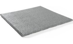 Rubber Tile Base Premium - Square, Grey