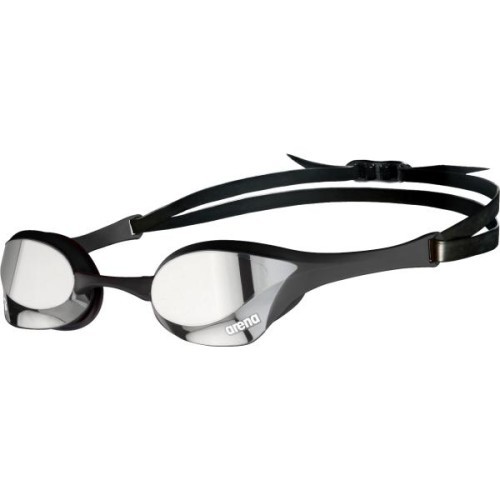 Peldbrilles Arena Cobra UltraSwipe Mirror, melnas/sudraba