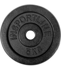 Čuguna svaru plāksne inSPORTline CastCzech 5 kg 30 mm