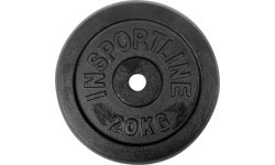 Čuguna svaru plāksne inSPORTline CastCzech 20 kg 30 mm