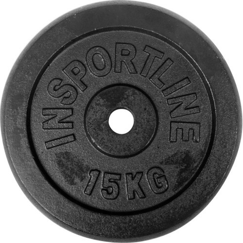Čuguna svaru disks inSPORTline CastCzech 15 kg 30 mm