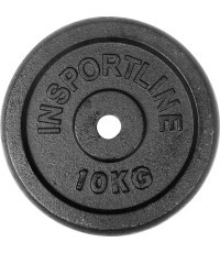 Cast Iron Weight Plate inSPORTline CastCzech 10 kg 30 mm