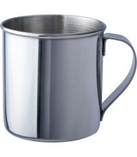 Nerūsējošā tērauda krūze BasicNature, pulēta, 0,2 l