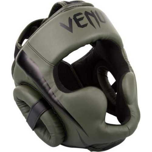 Boksa ķivere Venum Elite - Khaki/Melna