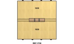Piezemēšanās paklāju komplekts sacensību zirgam ar rokturiem – 16 m² – FIG apstiprināts