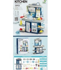 Zila virtuve ar gaismas un skaņas funkciju + piederumi