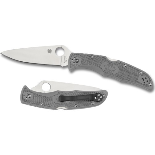 Folding Knife Spyderco C10FPGY Endura 4, Flat Ground, Gray