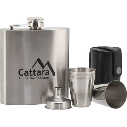 Фляга с 4 стопками Cattara 175 мл