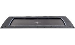 EXIT Dynamic ground level sports trampoline 244x427cm - black
