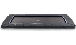 EXIT Dynamic ground level sports trampoline 244x427cm - black