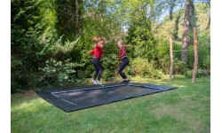 Iebūvējams sporta batuts EXIT Dynamic 244x427 cm, melns