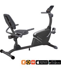 Horizontālais velotrenažieris inSPORTline Varis - Black