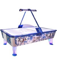 Airhockey Kick Shot, komerciālai lietošanai, 238x128x81 cm, monētu validators nav iekļauts.