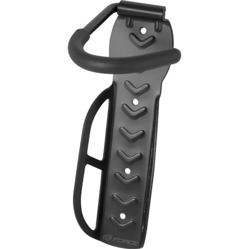 FORCE Bicycle/Scooter Wall Mount Rack Behind Wheel (Steel, Black)