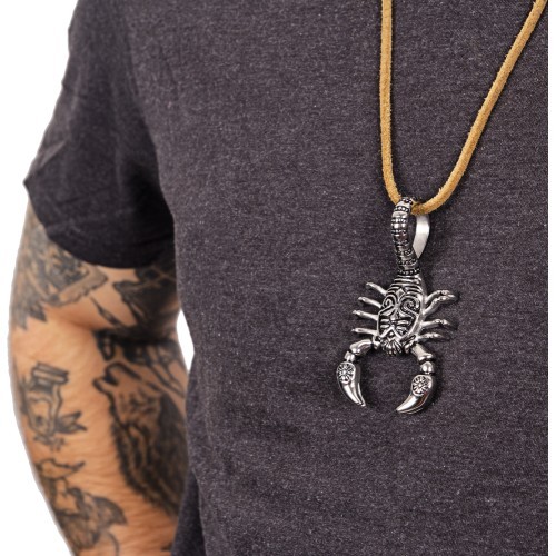 Steel Pendant W-TEC Scorpione