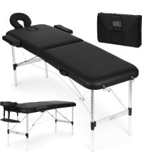 Alumīnija masāžas un rehabilitācijas galds 2 segmentu saliekamais korpuss + soma ModernHome