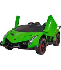 Bērnu elektromobilis Lamborghini Veneno, zaļš