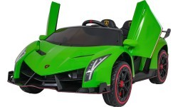 Bērnu elektromobilis Lamborghini Veneno, zaļš