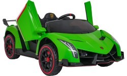 Детский электромобиль Lamborghini Veneno, зелёный