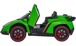 Bērnu elektromobilis Lamborghini Veneno, zaļš