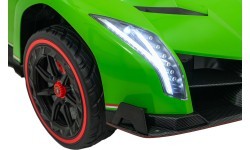 Bērnu elektromobilis Lamborghini Veneno, zaļš