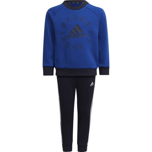 Детский спортивный костюм Adidas LK Logo Jog Set Blue Black HF1899