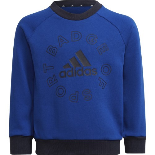 Adidas LK Logo Jog Set Kids' Tracksuit Blue Black HF1899