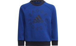 Детский спортивный костюм Adidas LK Logo Jog Set Blue Black HF1899
