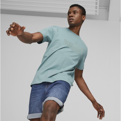 Puma Ess Elevated Pique Tee Green 673385 85 vīriešu T-krekls