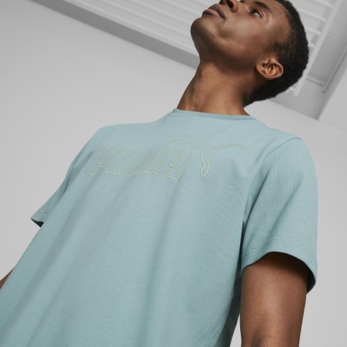 Puma Ess Elevated Pique Tee Green 673385 85 мужская футболка