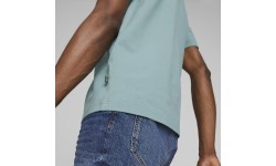 Puma Ess Elevated Pique Tee Green 673385 85 vīriešu T-krekls