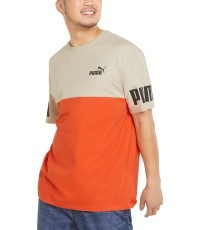 Puma Power Colorb Men's T-Shirt Orange Grey 847389 64