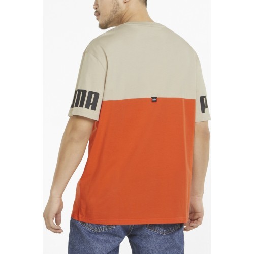 Мужская футболка Puma Power Colorb Orange Grey 847389 64