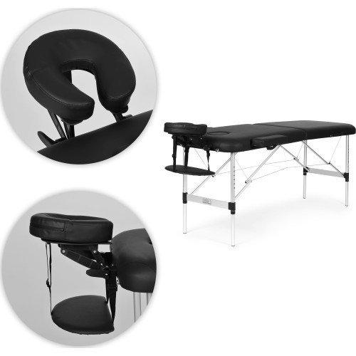 Aluminum massage and rehabilitation table 2-segment folding case + bag ModernHome