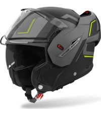 Atverama motocikla ķivere AIROH MATHISSE 2 Genius P/J matēti dzeltena