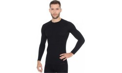 Brubeck Active Wool men's thermal shirt black