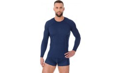 Мужская термофутболка Brubeck Active Wool черная